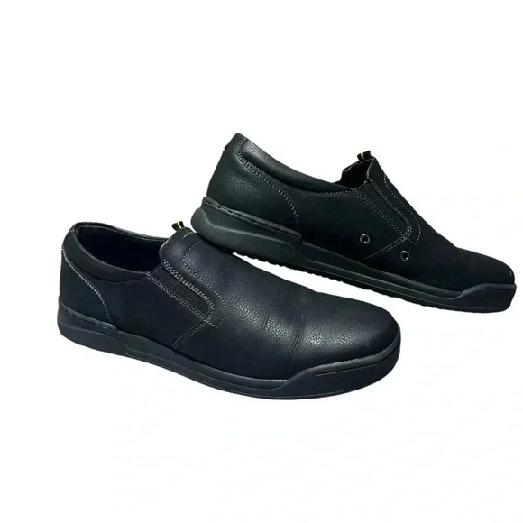 Nunn Bush Tour Work Plain Toe Slip On Loafers Black - Picture 1 of 8